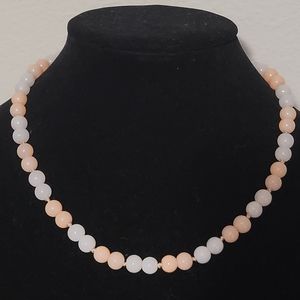 Sweet Blush and Apricot Necklace